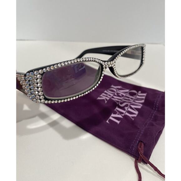 jimmy crystal New York glasses Farm black studded main image 12